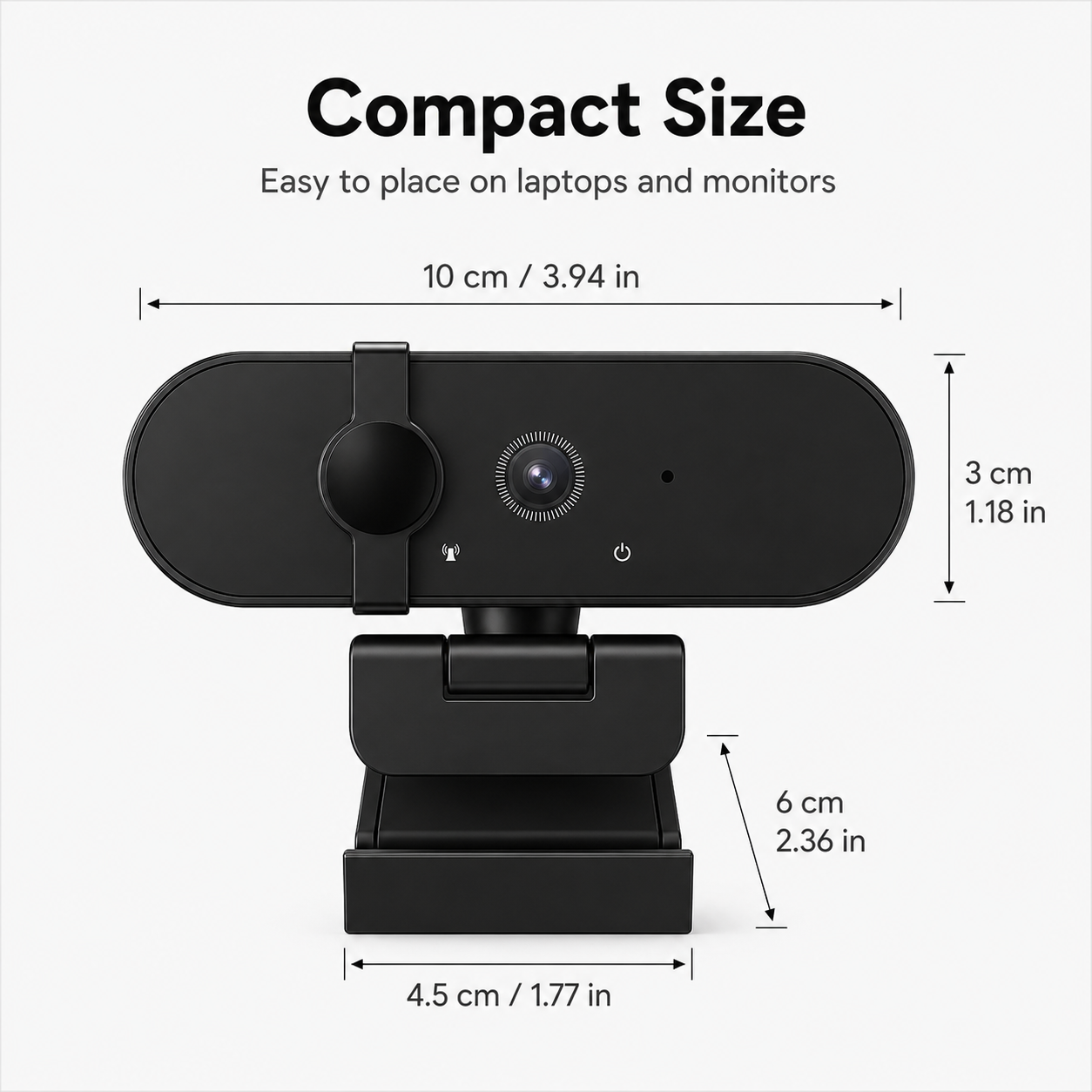 Full HD 1080P Webcam with Privacy Cover - Image 2